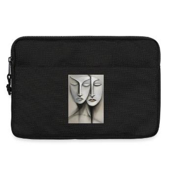 Faces, faces - Laptop bag 13" - black - Front