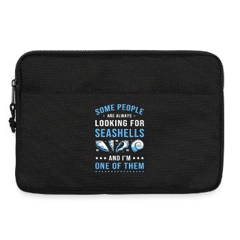 Muschel Muschelsammler - Laptoptasche 13" - Schwarz - Vorne