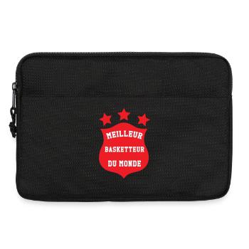 Meilleur basketteur du monde – champion sportif  - Sacoche pour ordinateur portable 13 pouces - noir - Devant