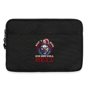 Halts Maul - Ich bin voll Nett - Laptoptasche 13" - Schwarz - Vorne