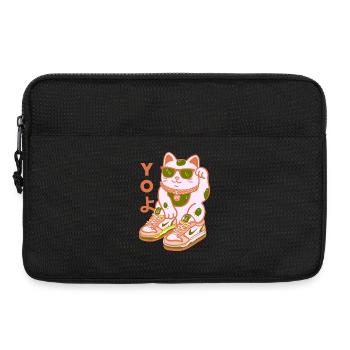 Yo Cat Streetwear Sneakers - Laptop bag 13" - black - Front