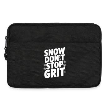 Schnee, hört nicht auf, Grit - Laptoptasche 13" - Schwarz - Vorne