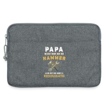 Dad – You're not just the hammer | Funny Daddy - Laptop bag 13" - heather grey - Front