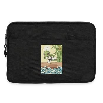 Kawaii Martial Arts Praying Mantis - Sacoche pour ordinateur portable 13 pouces - noir - Devant