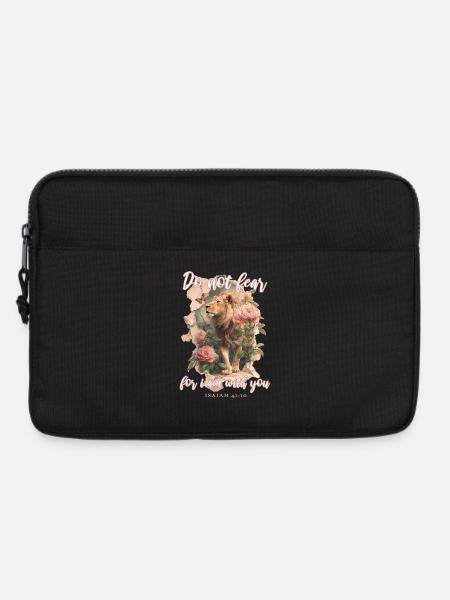 Löwe Bibelvers Christlich - Laptoptasche 13" - Schwarz