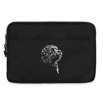 Cavapoo Silhouette Chien Wilsigns - Sacoche pour ordinateur portable 13 pouces - noir - Devant