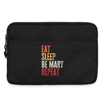 Eat Sleep Be Mary Repeat Retro Name - Laptop bag 13" - black - Front