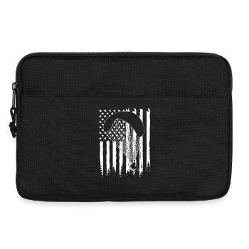 Paragliding Skydive - Laptoptasche 13" - Schwarz - Vorne