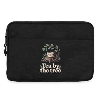 Tee unterm Baum | Wald, Ruhe, Natur - Laptoptasche 13" - Schwarz - Vorne