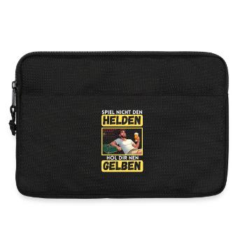 Spiel Nicht Den Helden Hol Dir Nen Gelben - Laptoptasche 13" - Schwarz - Vorne
