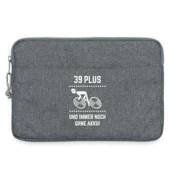 39 Plus – Immer Noch Ohne Akku! Fahrrad Rennrad W - Laptoptasche 13" - Grau meliert - Vorne