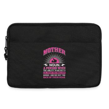 Mutter-Substantiv-Definition Lustiges Mutter-Power-Shirt - Laptoptasche 13" - Schwarz - Vorne