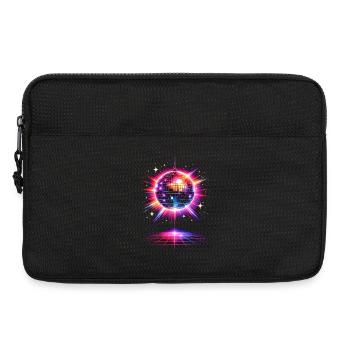 Disco Ball Neon design années 80 - Sacoche pour ordinateur portable 13 pouces - noir - Devant