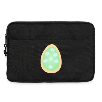 Pastel Floral Egg Pattern - Laptop bag 13" - black - Front