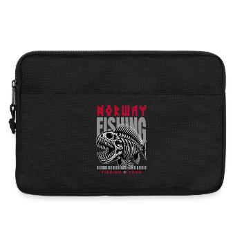 Norwegen Angeltour - Laptoptasche 13" - Schwarz - Vorne