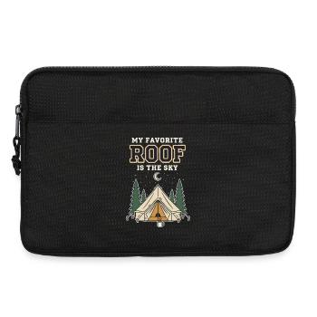 Camping My Favorite Roof Is The Sky Nature Tent - Laptop bag 13" - black - Front