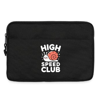 High Speed Club Snail - Laptop bag 13" - black - Front