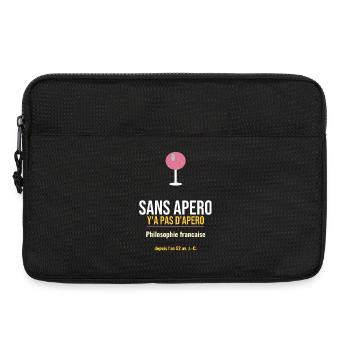 Sans Apero: Philosophie Française - Sacoche pour ordinateur portable 13 pouces - noir - Devant