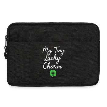 Révélation du sexe de la fête de bébé de la Saint-Patrick - Sacoche pour ordinateur portable 13 pouces - noir - Devant