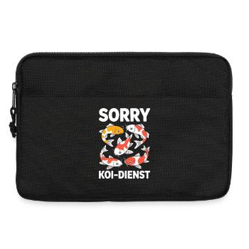 Désolé service de carpes koi drôle de poisson de carpe - Sacoche pour ordinateur portable 13 pouces - noir - Devant