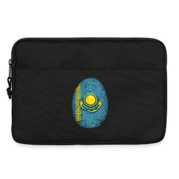Kasachstan Fingerabdruck - Flagge & Heimat Wurzeln - Laptoptasche 13" - Schwarz - Vorne
