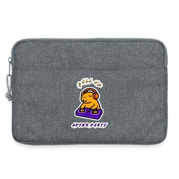 DJ Capybara - Pull Up After Party Neon Chill - Laptop bag 13" - heather grey - Front