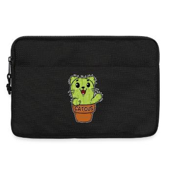 Cactus chaton Cactus Cactus - Sacoche pour ordinateur portable 13 pouces - noir - Devant