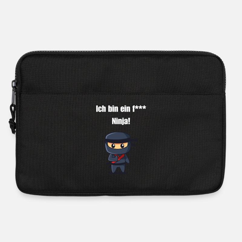 Ich bin ein f*** Ninja! - Laptoptasche 13" - Schwarz