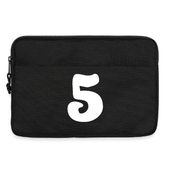 5. ANNIVERSAIRE. 5 ANS. 5e ANNIVERSAIRE. ENFANT - Sacoche pour ordinateur portable 13 pouces - noir - Devant