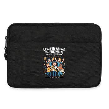 Letzter Abend Freiheit JGA Crew - Laptoptasche 13" - Schwarz - Vorne