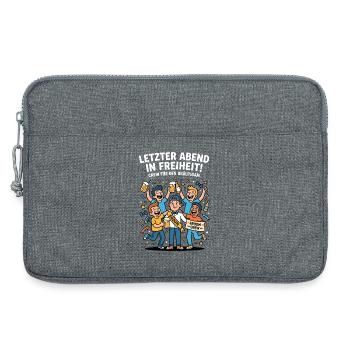 Letzter Abend Freiheit JGA Crew - Laptoptasche 13" - Grau meliert - Vorne