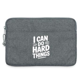 Ich kann harte Dinge tun - Laptoptasche 13" - Grau meliert - Vorne