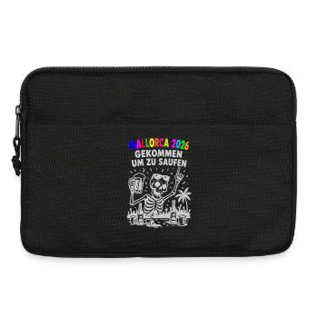 Mallorca 2026 Gekommen um zu saufen - Laptoptasche 13" - Schwarz - Vorne