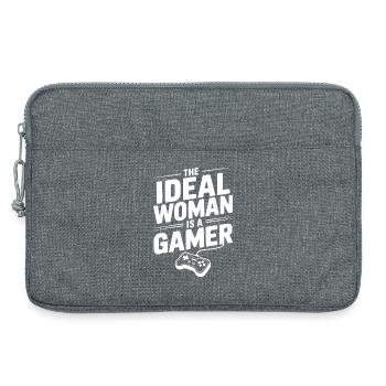 Die Idea Woman ist eine Gamerin - Laptoptasche 13" - Grau meliert - Vorne