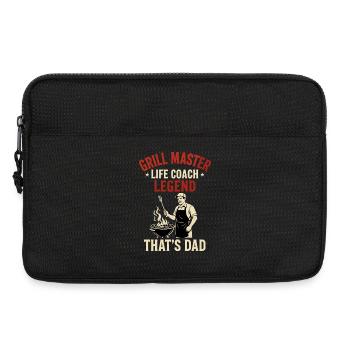Coach de vie Grill Master Légende - Cadeau de Papa - Sacoche pour ordinateur portable 13 pouces - noir - Devant