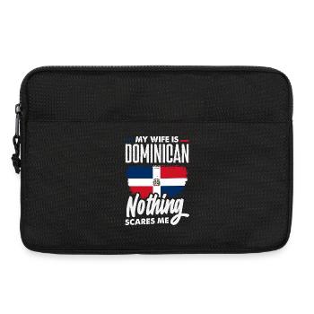 Drapeau de la République dominicaine Dom Rep Pride - Sacoche pour ordinateur portable 13 pouces - noir - Devant
