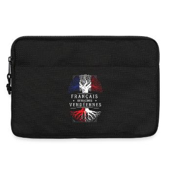 Francais De Racines Vendeennes T-Shirt Cadeau H... - Sacoche pour ordinateur portable 13 pouces - noir - Devant
