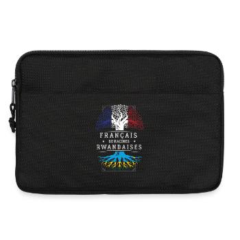 Francais De Racines Rwandaises T-Shirt Cadeau H... - Sacoche pour ordinateur portable 13 pouces - noir - Devant