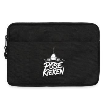 Fischen Pose Humor - Laptoptasche 13" - Schwarz - Vorne