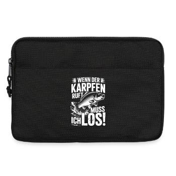 Wenn der Karpfen ruft - Laptoptasche 13" - Schwarz - Vorne