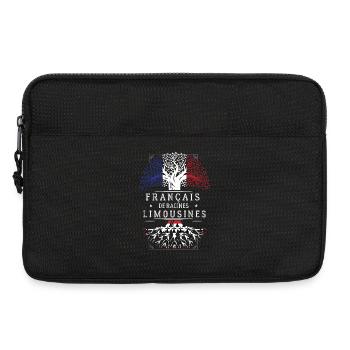 Francais De Racines Limousines T-Shirt Cadeau H... - Sacoche pour ordinateur portable 13 pouces - noir - Devant
