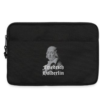 Friedrich Hölderlin portrait design - Laptop bag 13" - black - Front