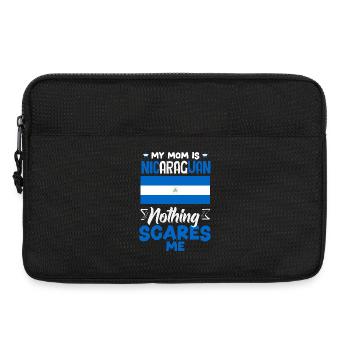 Fierté et Foyer du drapeau du Nicaragua - Sacoche pour ordinateur portable 13 pouces - noir - Devant