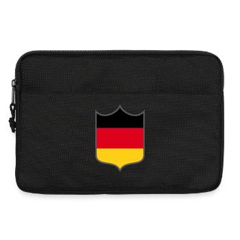 Germany Flag Coat of Arms - Laptop bag 13" - black - Front