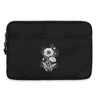 Fleurs de pavot - Sacoche pour ordinateur portable 13 pouces - noir - Devant