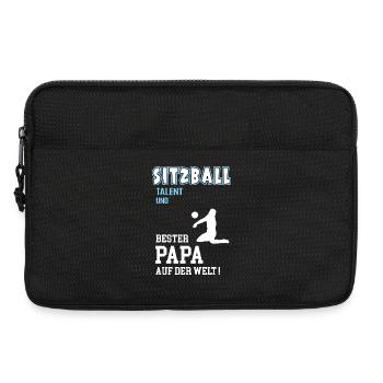 Sitzball Bester Papa Vater Vatertag Geburtstag - Laptoptasche 13" - Schwarz - Vorne