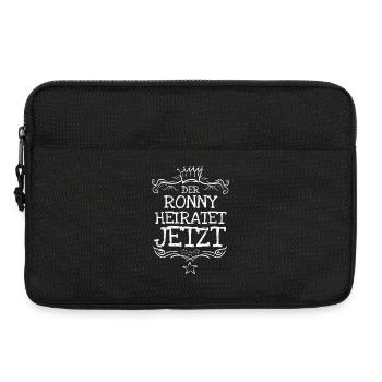 Geschenk für Ronny - Laptoptasche 13" - Schwarz - Vorne