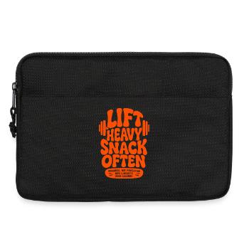 Soulevez souvent des collations lourdes - Sacoche pour ordinateur portable 13 pouces - noir - Devant