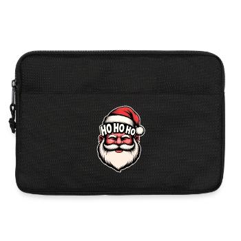 Dessin animé vintage de Noël Santa Ho - Sacoche pour ordinateur portable 13 pouces - noir - Devant