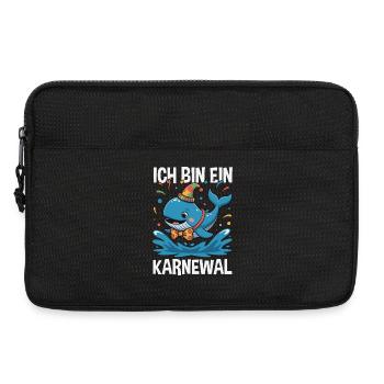Ich Bin Ein Karnewal Wal Karneval Fasching Kostüm - Laptoptasche 13" - Schwarz - Vorne